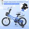 Prorider 18'' Kid's Bike with Removable Training Wheels & Basket for 4-8 Years Old White/Blue/Red/Skyblue